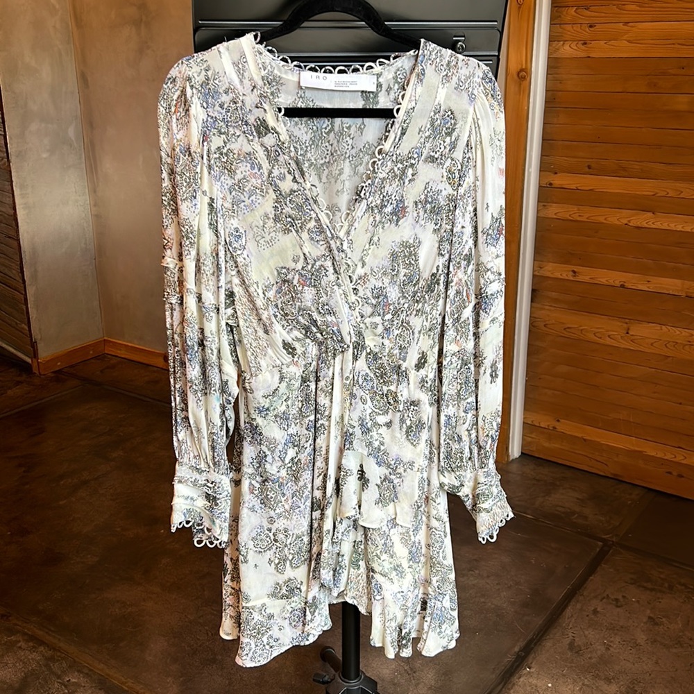 IRO Patchak Pattern Chiffon dress, size 34